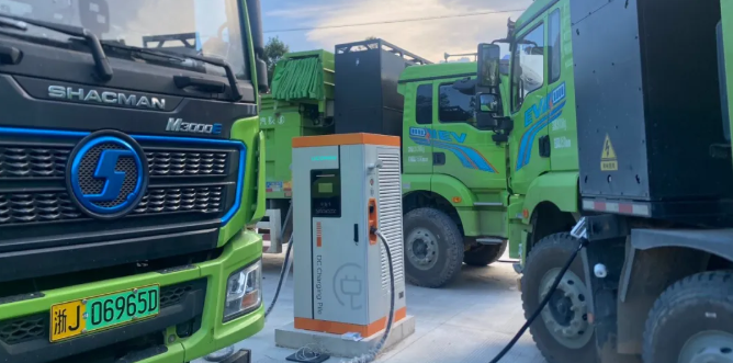 臺(tái)州三門新能源重卡充換電站正式上線！